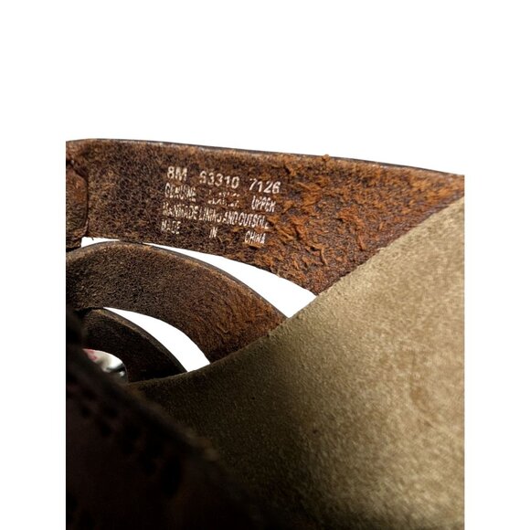 Timberland Fisherman Sandals Womens Brown Leather Slide Clairemont Mule Size 8 - Picture 5 of 7